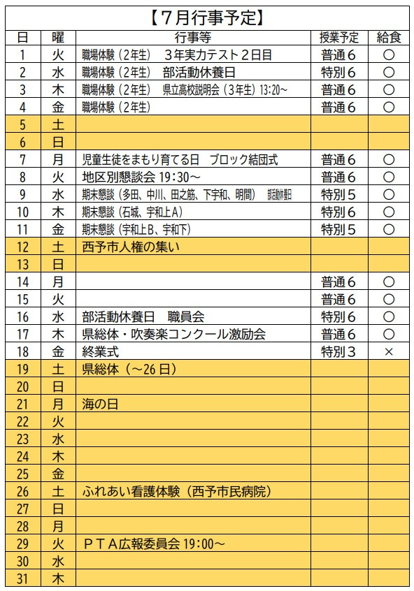 7月